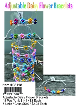 Adjustable Daisy Flower Bracelets
